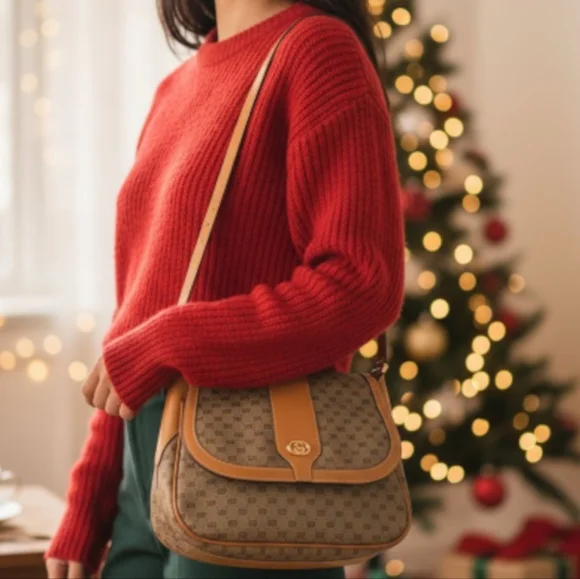 GUCCI Micro GG Supreme Vintage Shoulder Bag - Picture 2 of 8